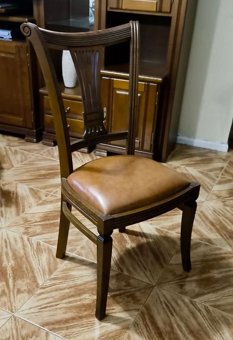 Cadeiras, conjunto de 6, ótimo estado