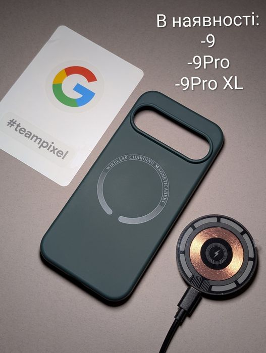 Чохол Google Pixel 9 MagSafe з мікрофіброю бездротова зарядка Зелений