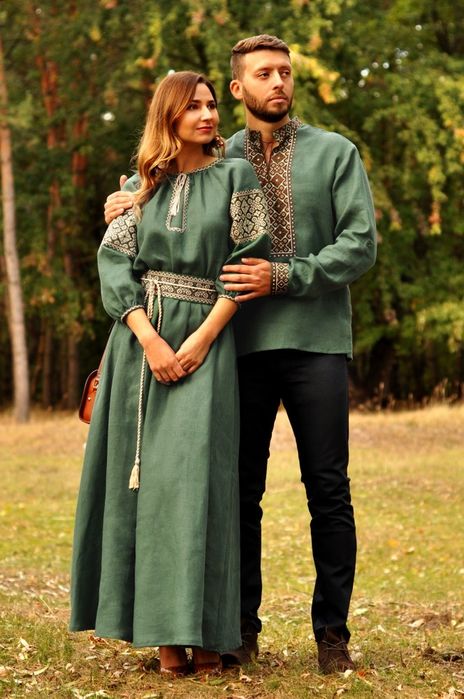 Парні комплекти сімейні вишиванки сукня сорочка