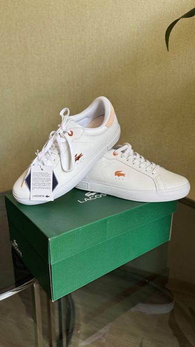 Жіночі кеди Lacoste, 39р., натуральна шкіра