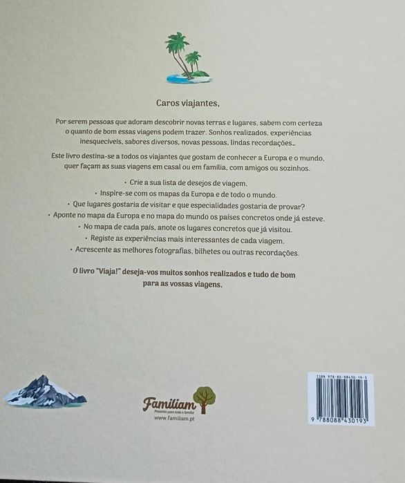 Livro "Viaja!" - para todos os viajantes