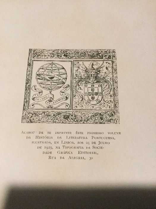 Livro de Literatura Portuguesa 3 volumes 1929