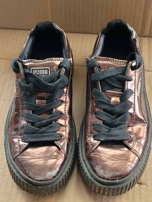 Кеди жіночі Puma Basket Platform Metallic "r37/22sm"