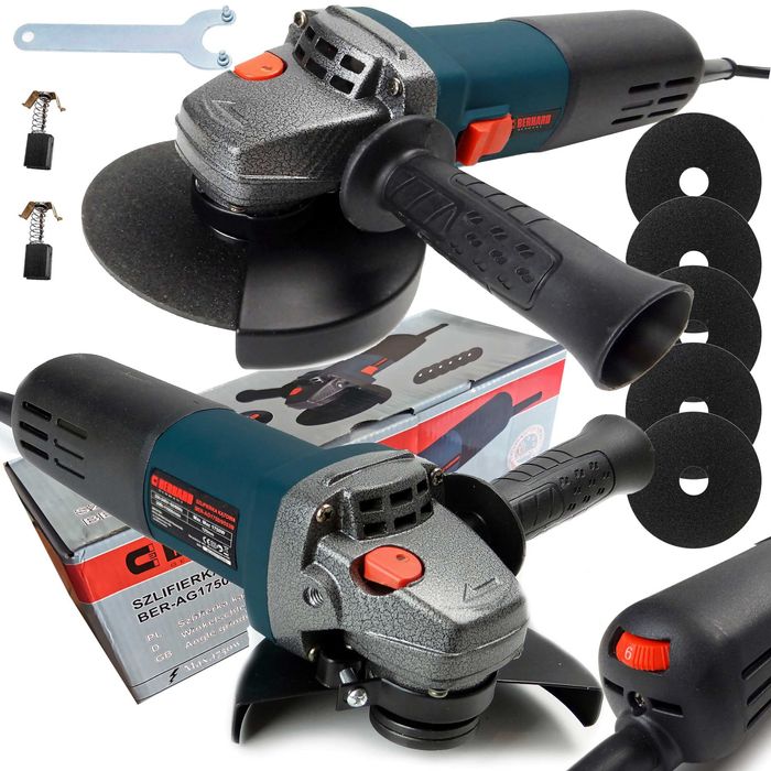 Szlifierka Kątowa Z Regulacją Obrotów Berhard + Tarcze