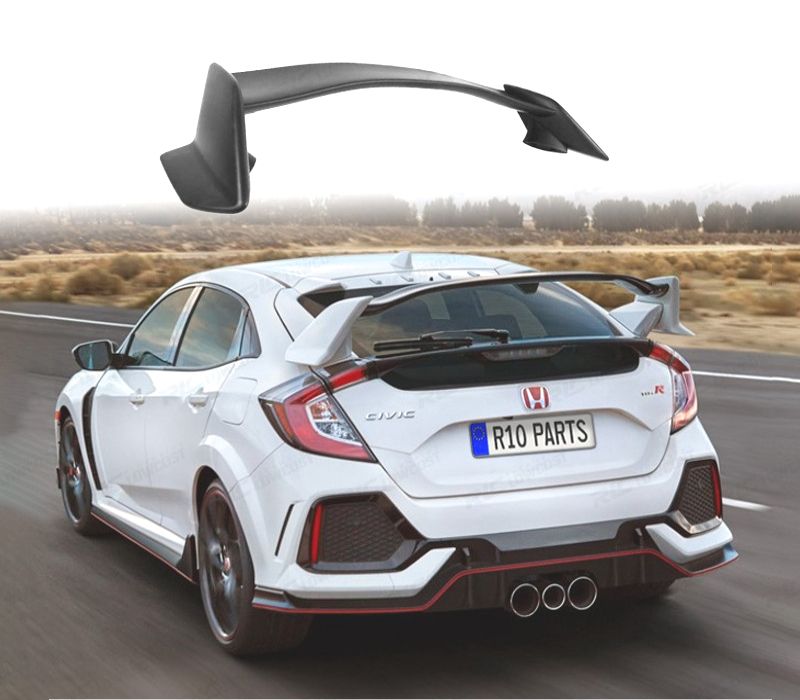 AILERON SPOILER TRASEIRO HONDA CIVIC HATCHBACK 16-20 LOOK TYPE R