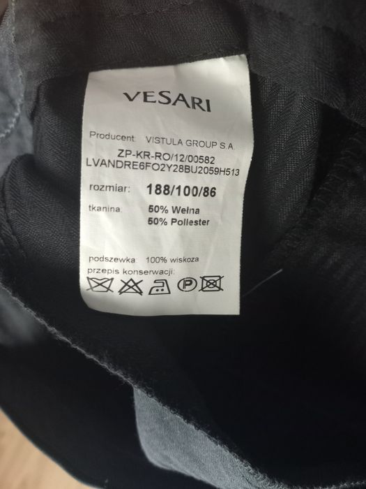 Garnitur Vistula Vesari nowy marynarka + spodnie