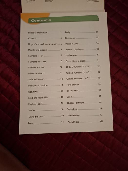 O meu livro de atividades de Inglês - 4° ano