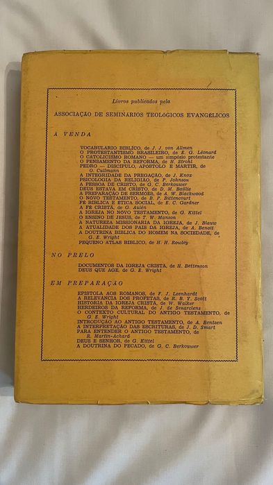 Livro Introdução À Teologia do Nôvo Testamento