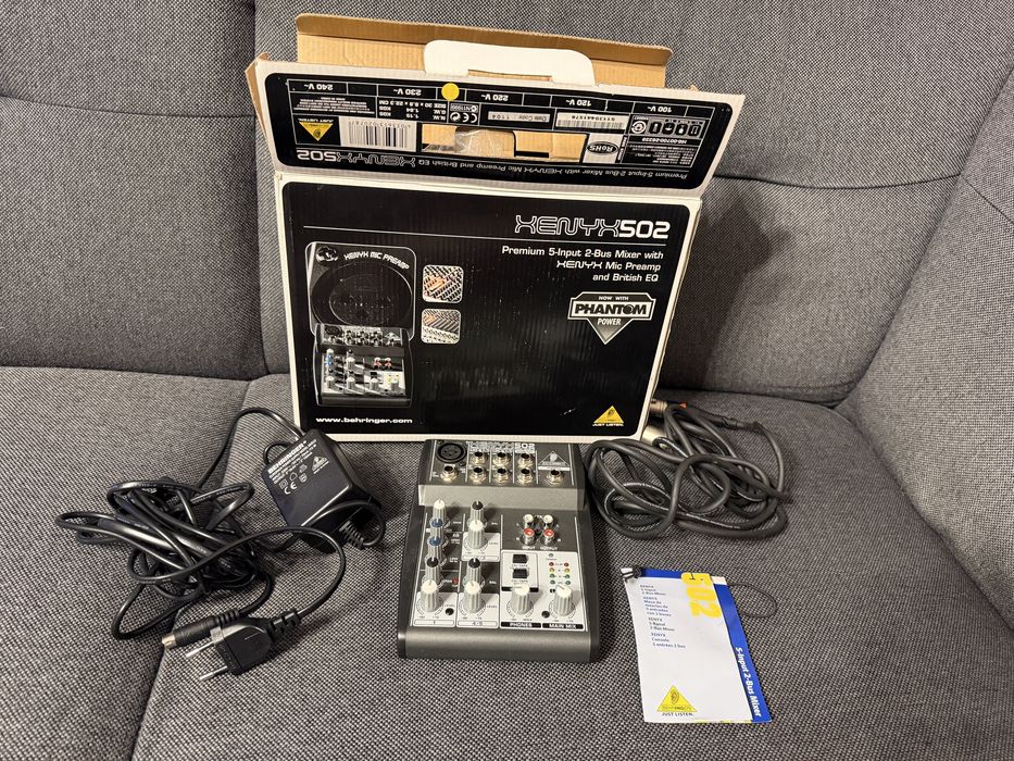 Behringer XENYX 502 mikser analogowy NOWY pelen komplet