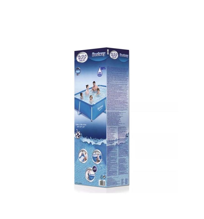 Bestway Piscina Steel Pro Estrutura Aço Retangular 259X170X61 Cm