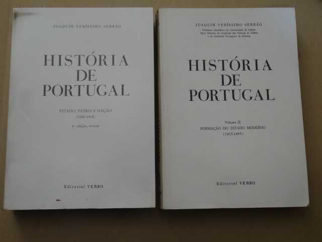História de Portugal de Joaquim Veríssimo Serrão - 2 Volumes