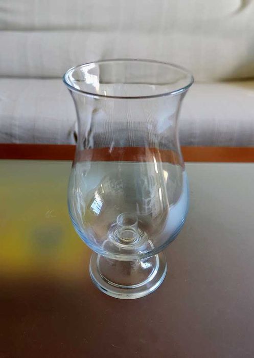 Par de porta velas em vidro Marinha Grande