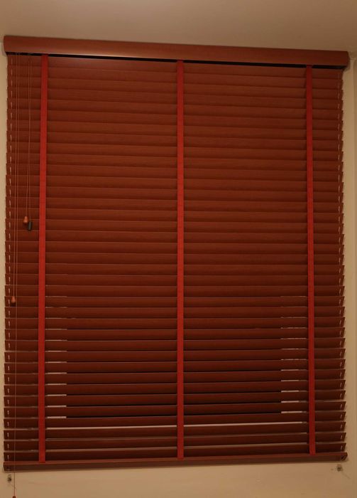 Żaluzja drewniana wewnętrzna 1400x1700 (mm) mahoń