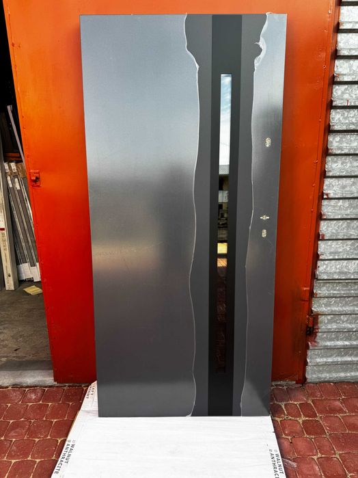 drzwi wejściowe metalowe zewnętrzne Notic Asti  90 L/P antracyt 55 mm