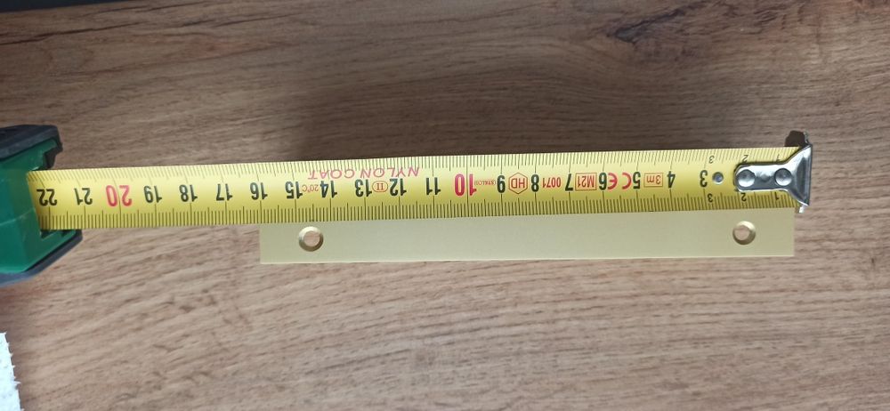 Uchwyt krawędziowy meblowy złoty 6 sztuk