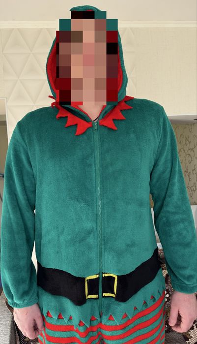 Чоловічий домашній, мʼякий комбінезон Гном