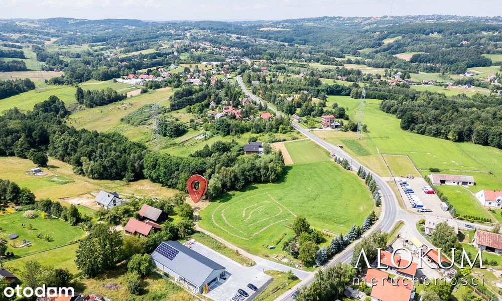Działka budowlana Dziekanowice gm. Dobczyce. - Widok 6