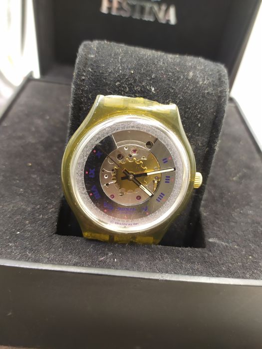 Zegarek Swatch automat eta Swiss na mechanizm
