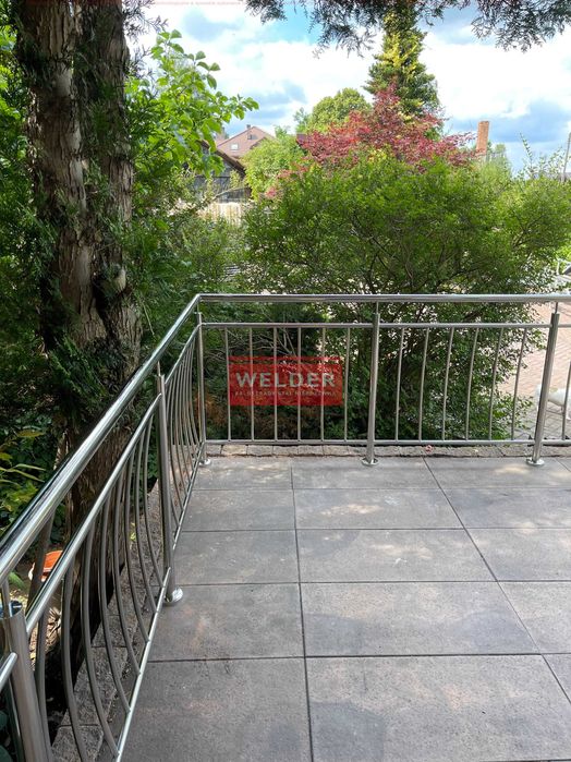 Balustrada Barierka Balkon nierdzewna Harfa Szklana Portfenetr