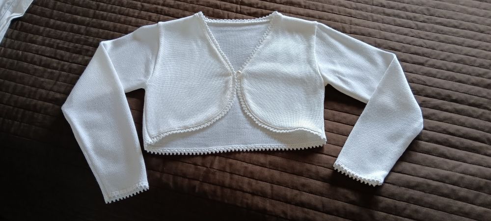 Bolero branco- comunhão