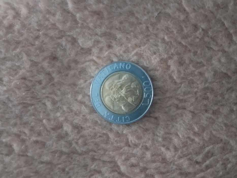 Watykan 500 lirów 1988 z wizerunkiem Jana Pawła 3