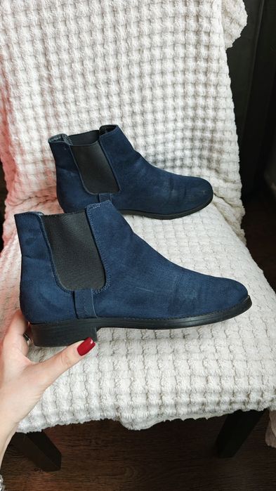 Sztyblety botki granatowe r. 39