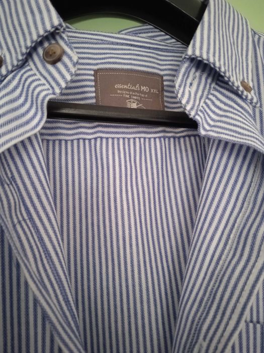 Camisa nova MO, riscas, XXL