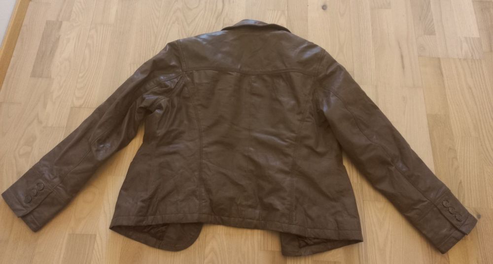 Brązowa kurtka skórzana vintage