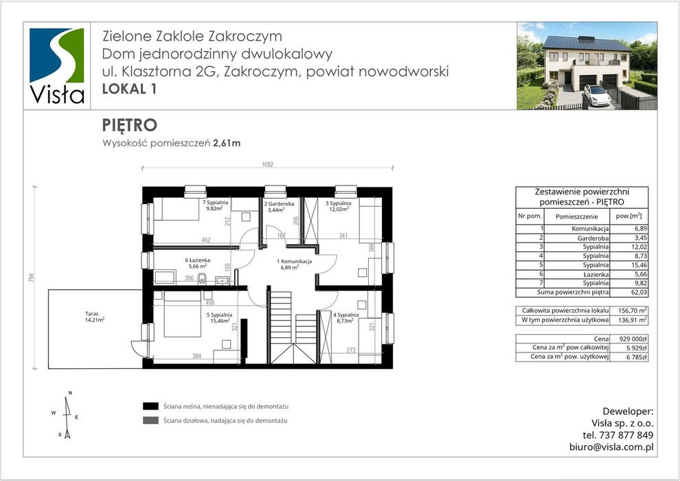 157m² | Pompa ciepła + rekuperacja | Garaż | 3min od S7 | 0% PCC