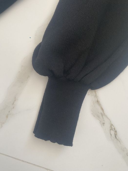 Dzianinowy wełniany damski czarny komplet miś oversize uniwersalny