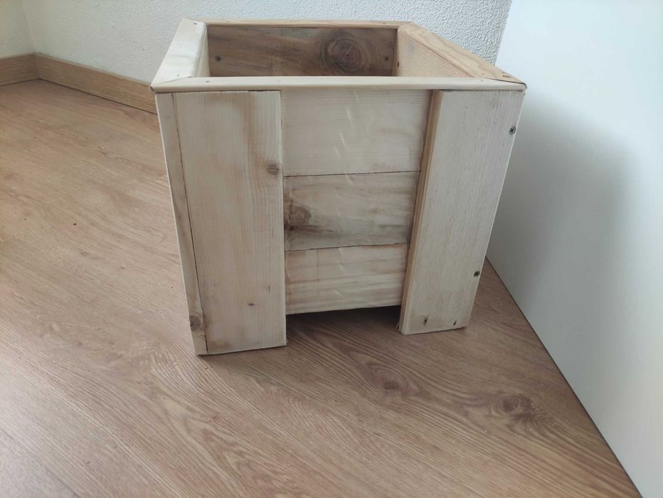 Vaso de madeira diy