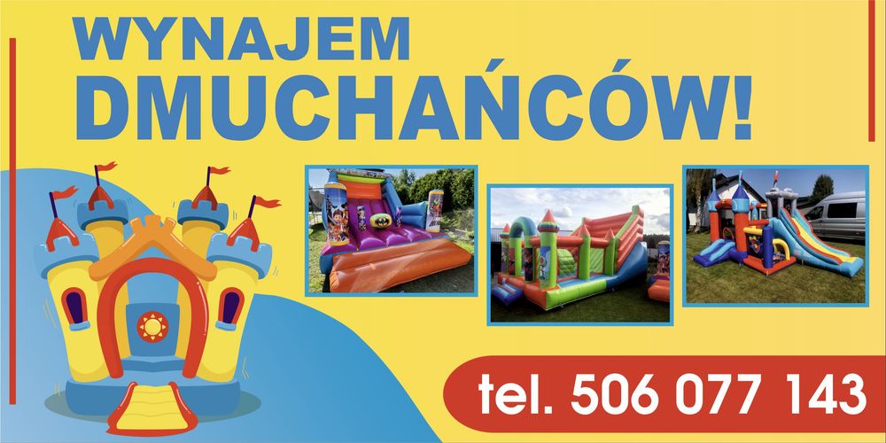 Zamki dmuchane namiot ławki dmuchańce