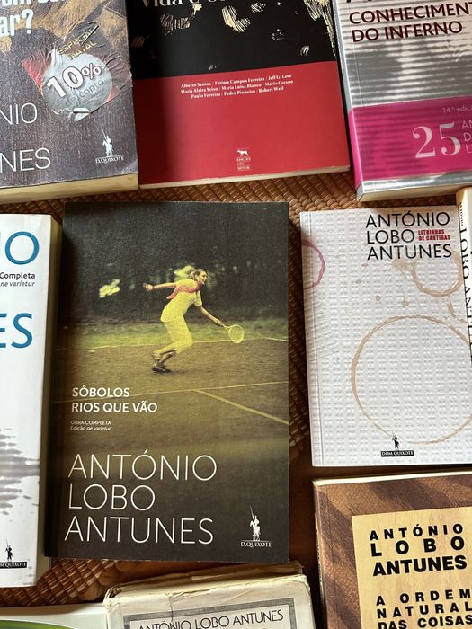 lote livros António Lobo Antunes.