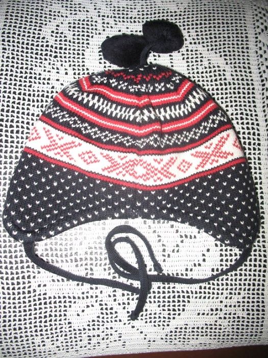 детские вязанные шапки для девочек и мальчиков