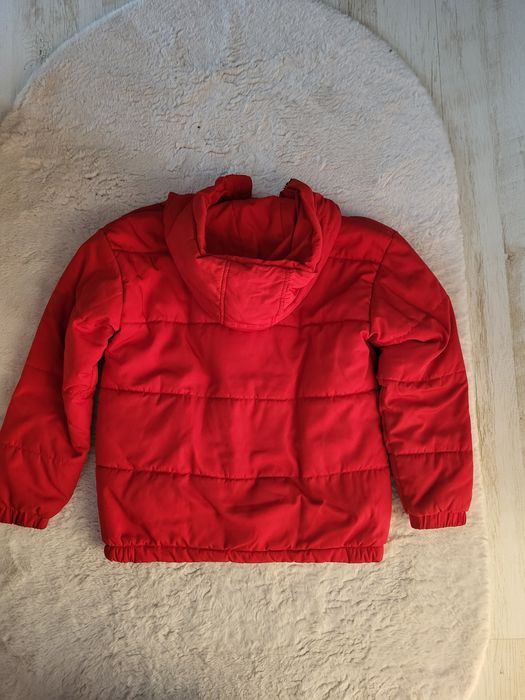 Czerwona kurtka zimowa z kapturem rozm 38 40