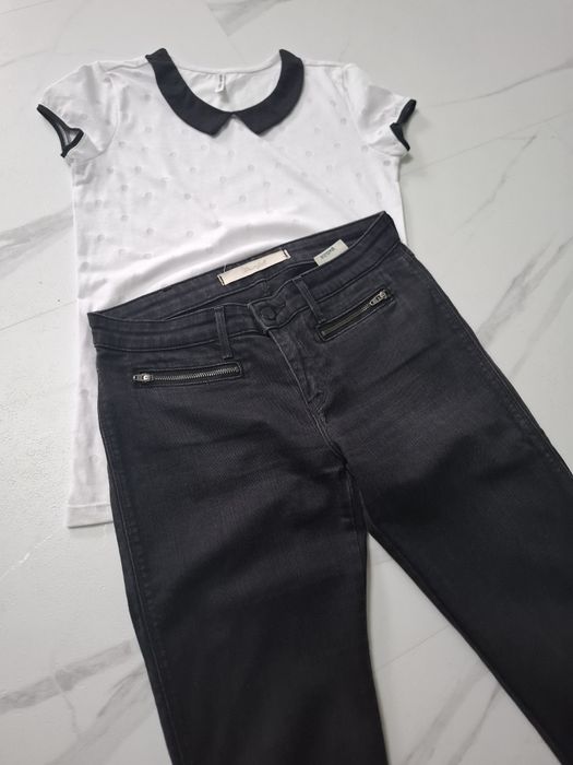 XS - S Wranger jeansy czarne fit 34 - 36 spodnie damskie