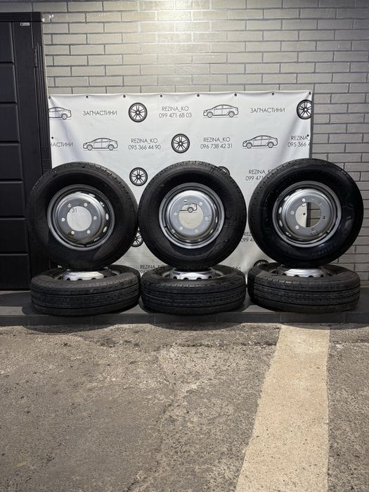 Колеса в зборі 225/75 R16C Bridgestone (літо),диски 6х205 R16 Iveco