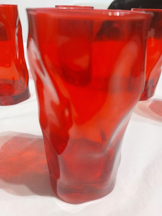 6 Red Water Glasses424494418741186561