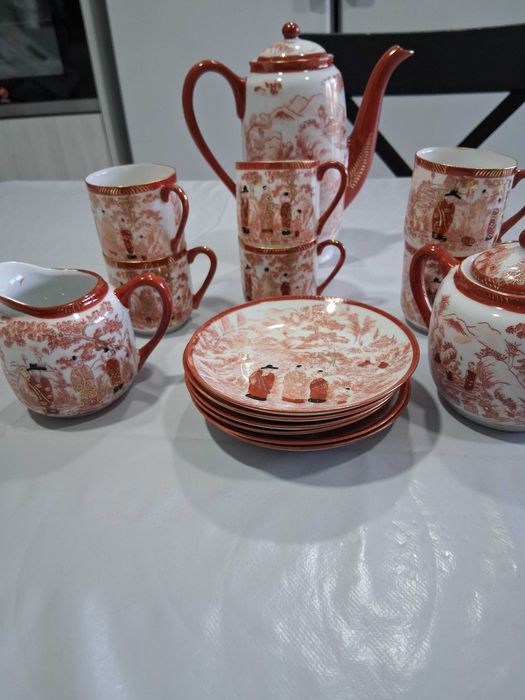Conjunto de café japonês "Roxy China", anos 1940, 1/2 serviço completo