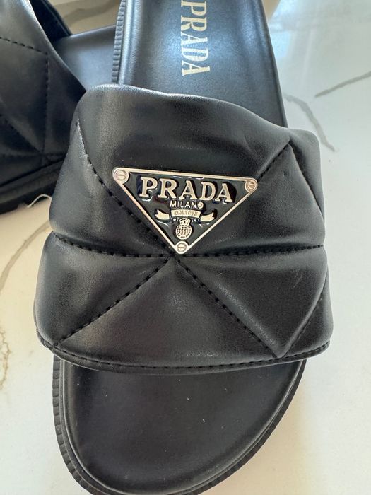 Klapki Prada 37 nowe czarne