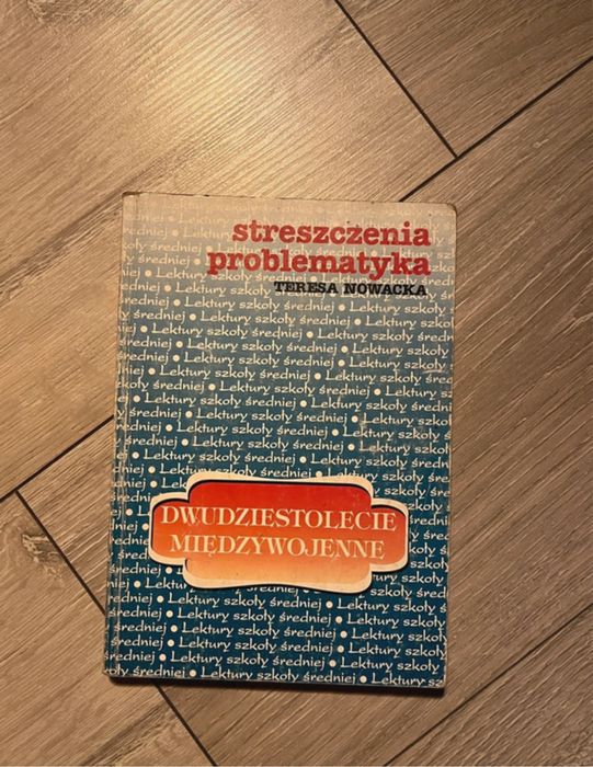 Książka „problematyka i streszczenia dwudziestolecie międzywojenne”