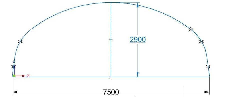 Tunel foliowy EkoTunele 7.5x2.9x30  wysoce odporny na warunki pogodowe