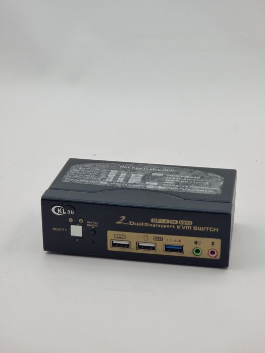 KVM-перемикач KL AU 2-Port Dual DisplayPort DP 1.4, 8K 60Hz (2516)