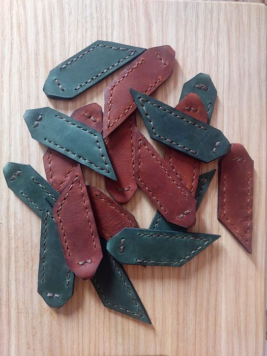 Брилок з натуральної шкіри, ручна робота