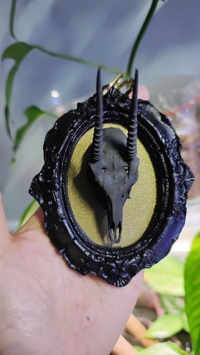Ramka z czaszką 3d Gothic