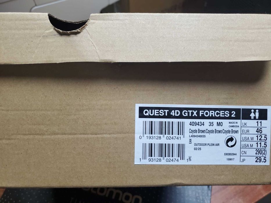 Берці тактичні Salomon Quest 4D GTX Forces 2  койот