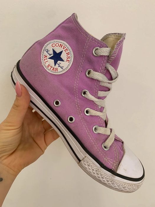 Trampki Converse All Star za kostkÄ™ fioletowe liliowe rozmiar 32 cm