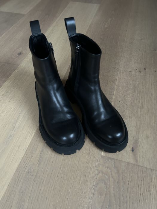 Шкіряні ботінки Zara оригінал