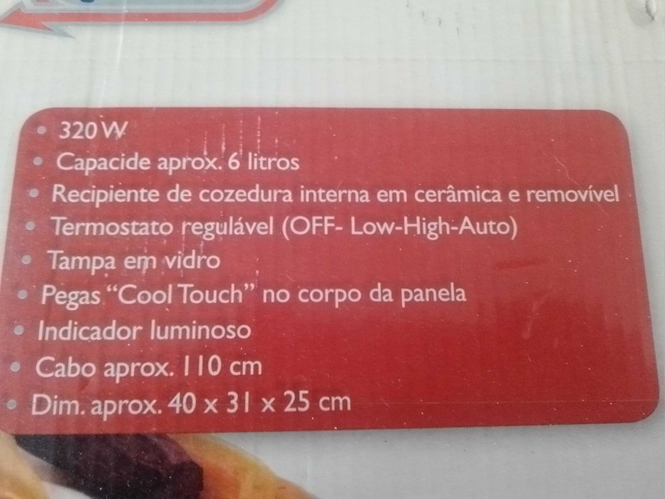 Panela elétrica Quigg nova