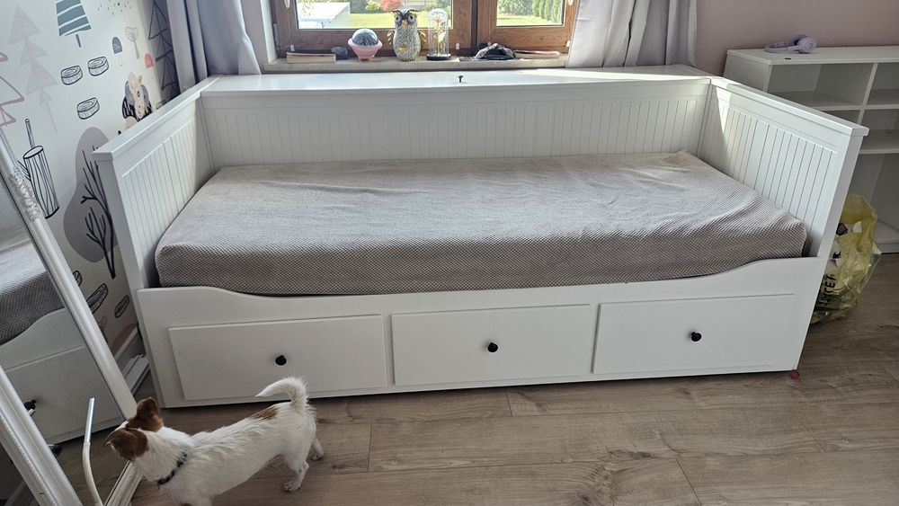 Łóżko ikea hemnes ze skrzynią na materac
